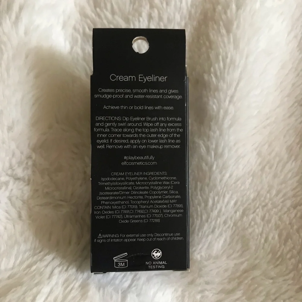 Elf Cream Eyeliner Black
.17oz 4.7g
Brand new - Picture 2 of 3